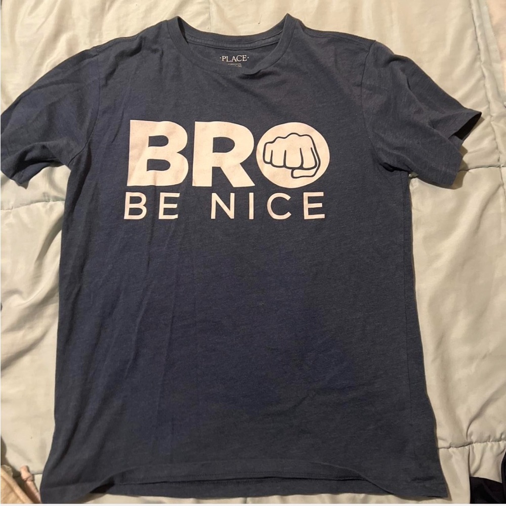 Place Blue Short Sleeve Tee Bold Graphic